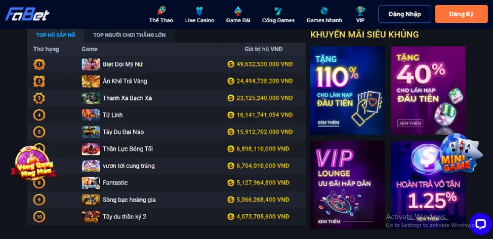 Trải nghiệm casino trực tuyến daga68 chính thức